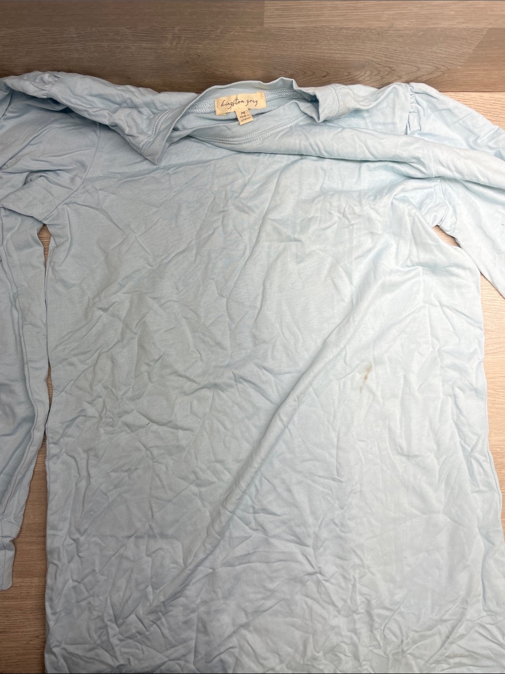 Kingston Men’s Long Sleeve Tee in Light Blue C10